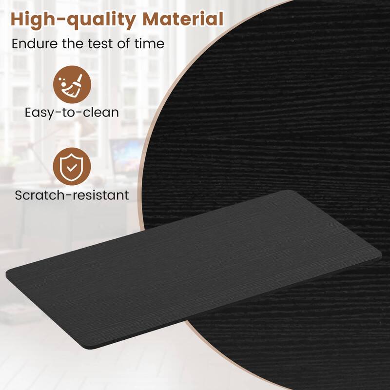 Costway 48” x 24” Whole Piece Table Top with Safe Rounded Corners for