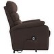 preview thumbnail 5 of 6, vidaXL Power Lift Massage Recliner Brown Fabric - 28.7" x 35.6" x 40.4"