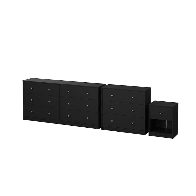 Porch & Den Zoe 3-Piece Bedroom Set - Black