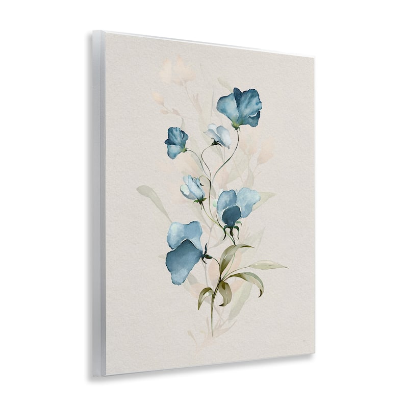 Stupell Blue Herb & Blossom Wall Plaque Art Design By Susan Jill
