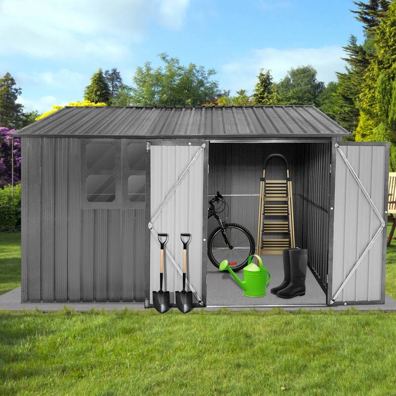 10'x8' Outdoor Metal Storage Shed