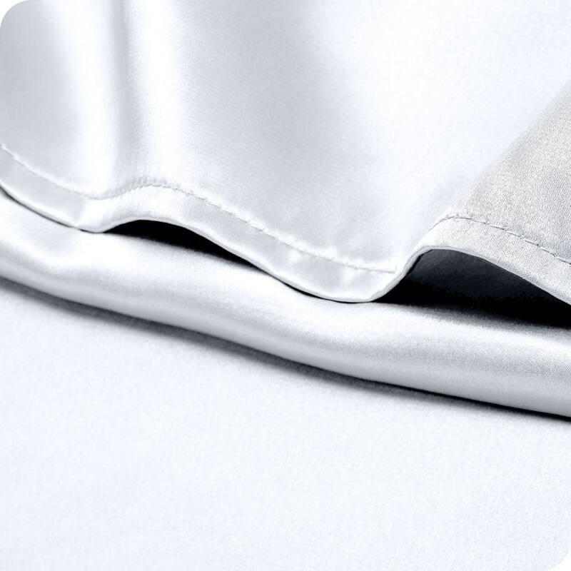 Bare Home Poly Satin Pillowcase Set for Hair and Skin (Set of 2)