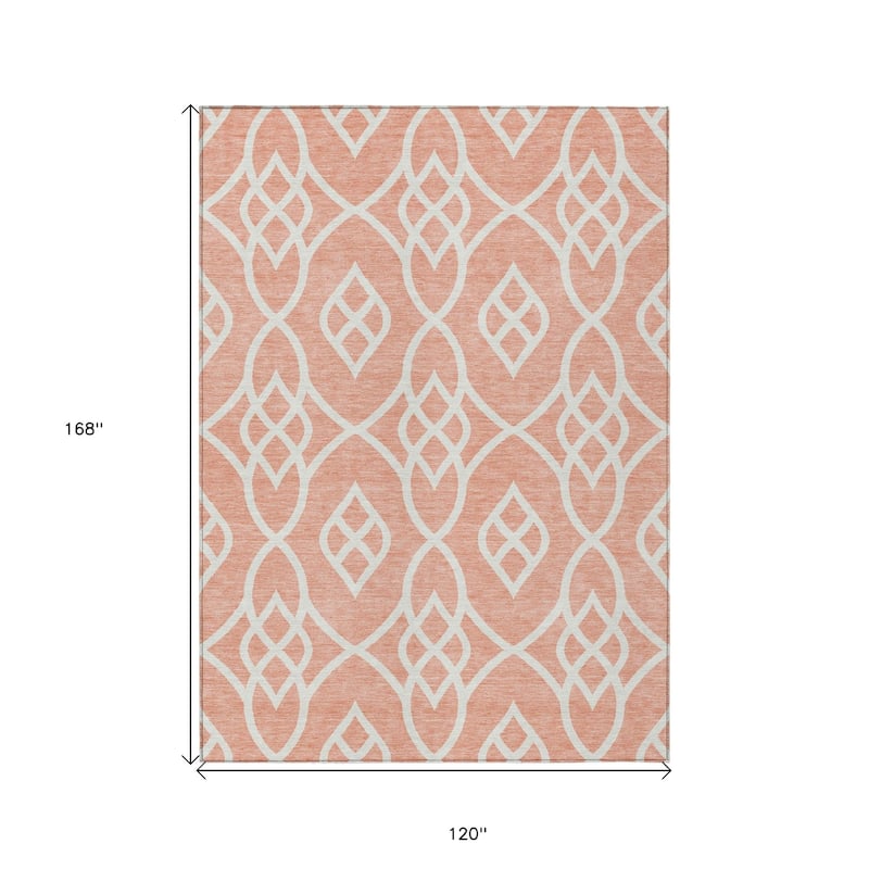 HomeRoots Trellis Transitional Rectangle Outdoor Rug