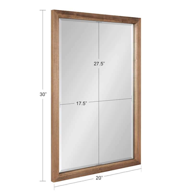 Kate and Laurel Hogan Wood Framed Wall Mirror