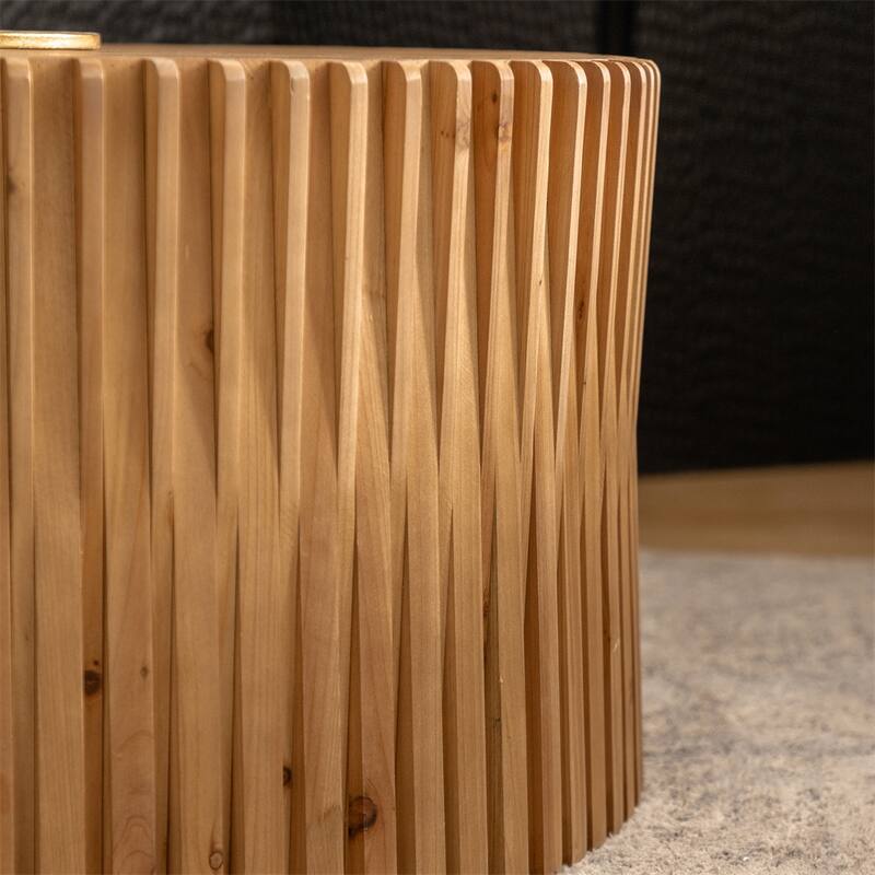 Cylindrical Nesting Coffee Table Set for Living Room (Set of 2)