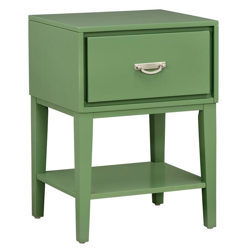 Niko 1-Drawer Side Table with Shelf iNSPIRE Q Modern - Green Meadow