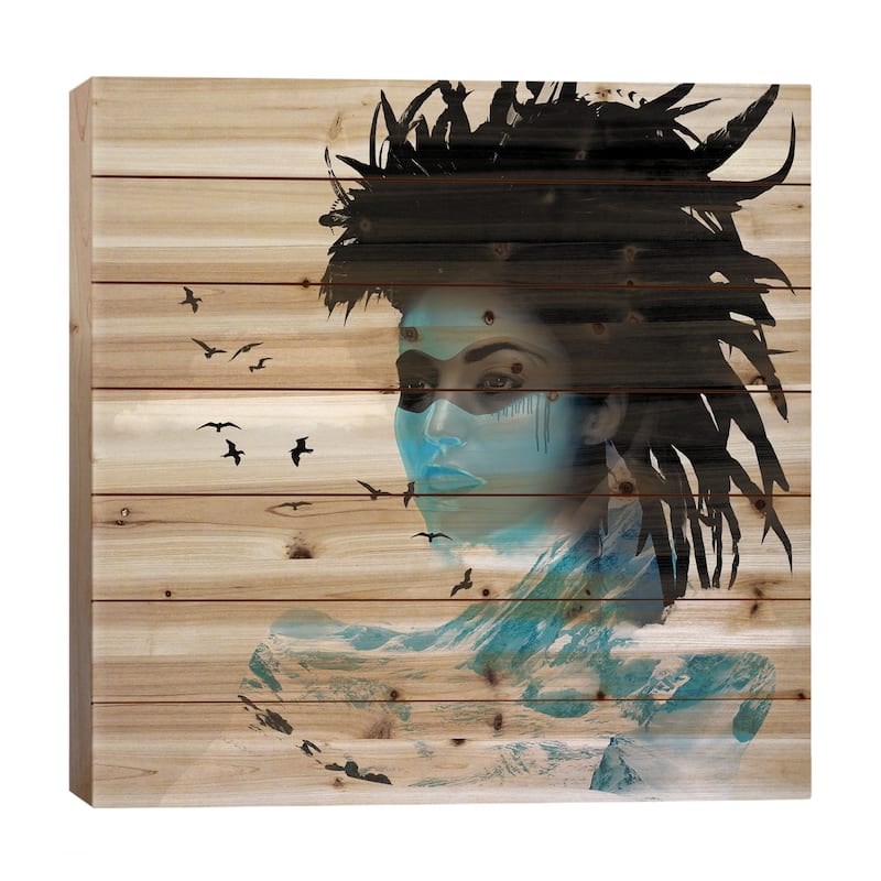 Dream Catcher Print On Wood by Vin Zzep - Multi-Color - 26x26x1.5