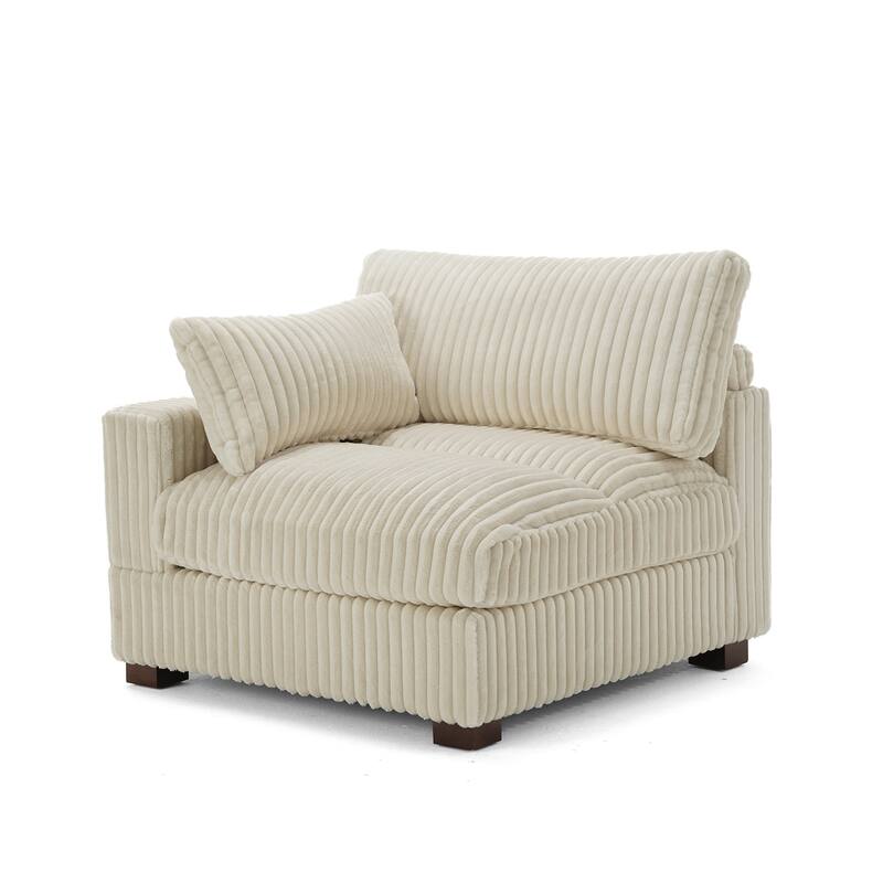 Cotton Flannel corner Sofa Armless Modular Sectional Sofa Seamless Combination