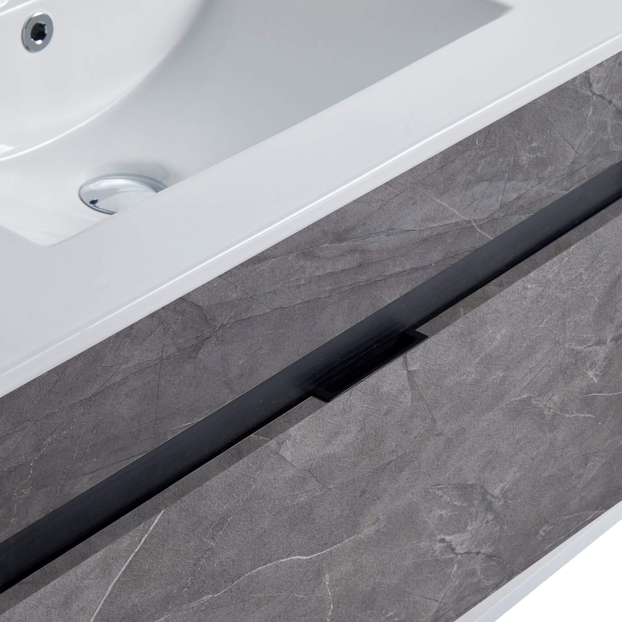 Fine Fixtures - Wall Mount Bathroom Vanity And Sink, Knob - Picture 16 of 29