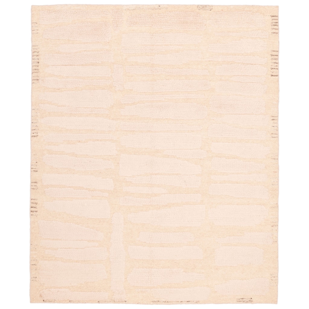 ECARPETGALLERY Hand-knotted Looma Beige, Tan Wool Rug - 8'0 x 10'0