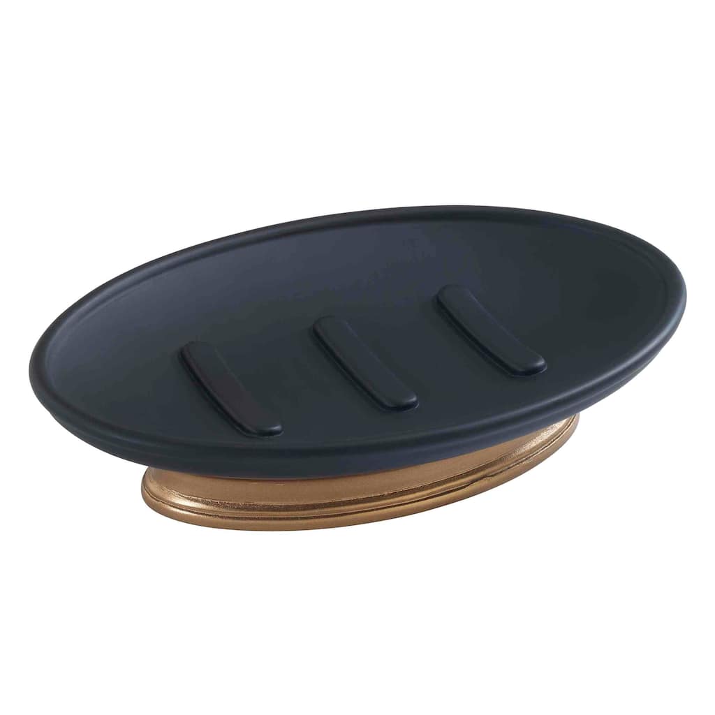 Avanti Linens Memphis Soap Dish - Black - Soap Dish