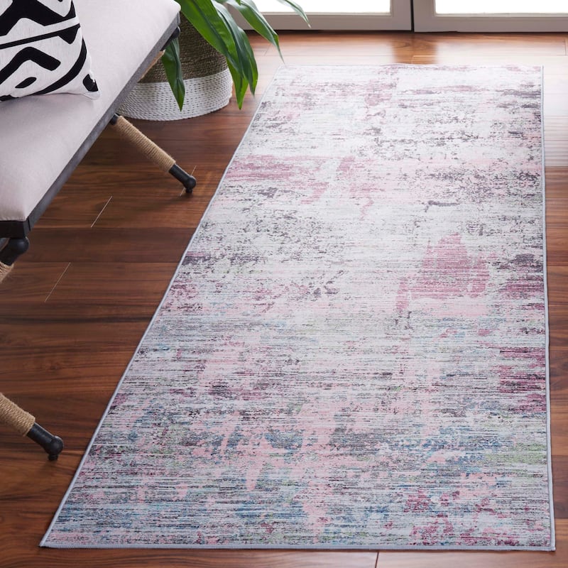 SAFAVIEH Tacoma Machine Washable Slip Resistant Aristeia Modern Abstract