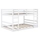 preview thumbnail 4 of 8, Stylish & Contemporary Design Wood Bunk Bed with Ladder, Sturdy and Durable Frame, White