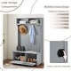 preview thumbnail 4 of 4, Acroma - Modern Classic Hall Tree with Shoe Rack Bench and Coat Hooks for Hanging Storage - N/A