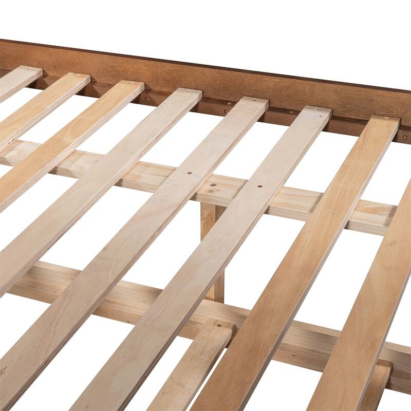 Harper & Bright Designs Full-over-Full Bunk Bed with Twin Trundle