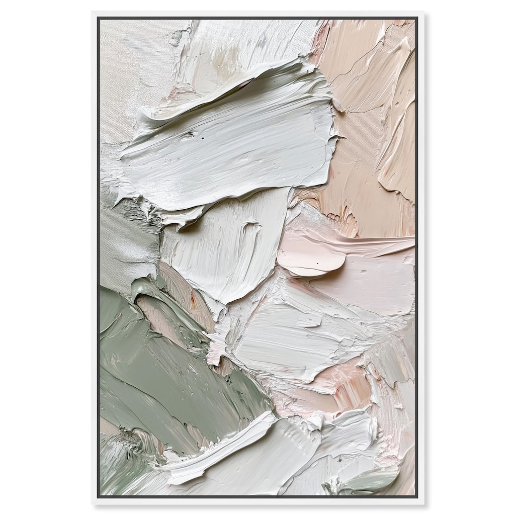 Creamy Contours I Canvas by Art Remedy
