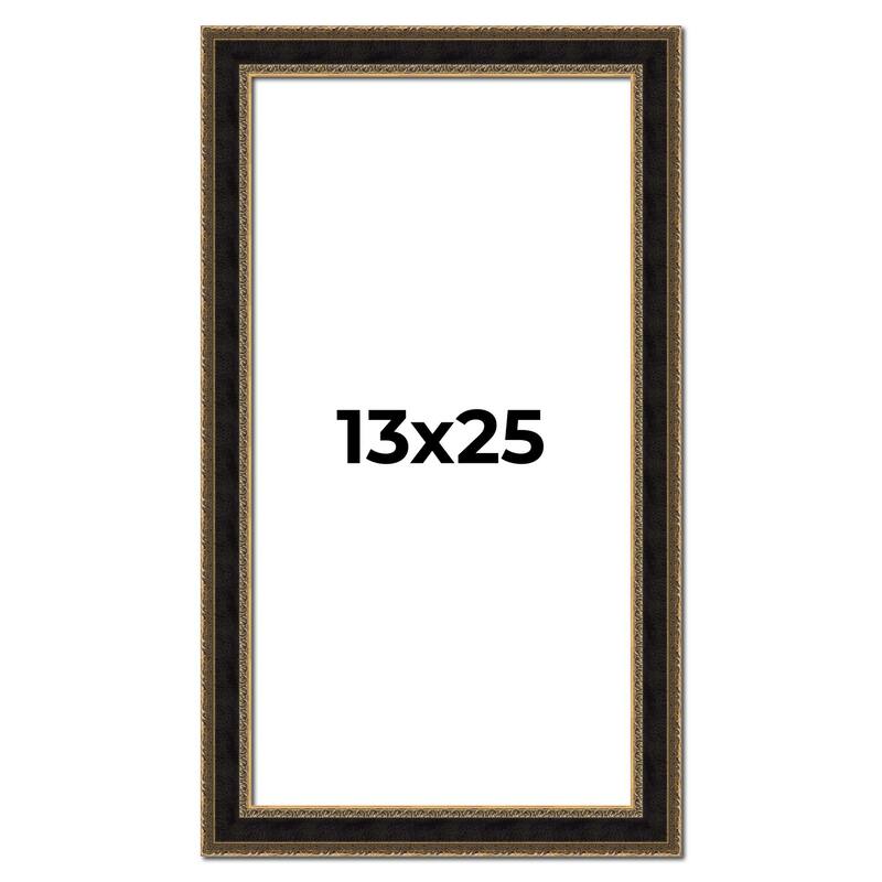 13x25 Frame Gold Antique Vintage Sold Wood Picture Frame | 1.75 Inch