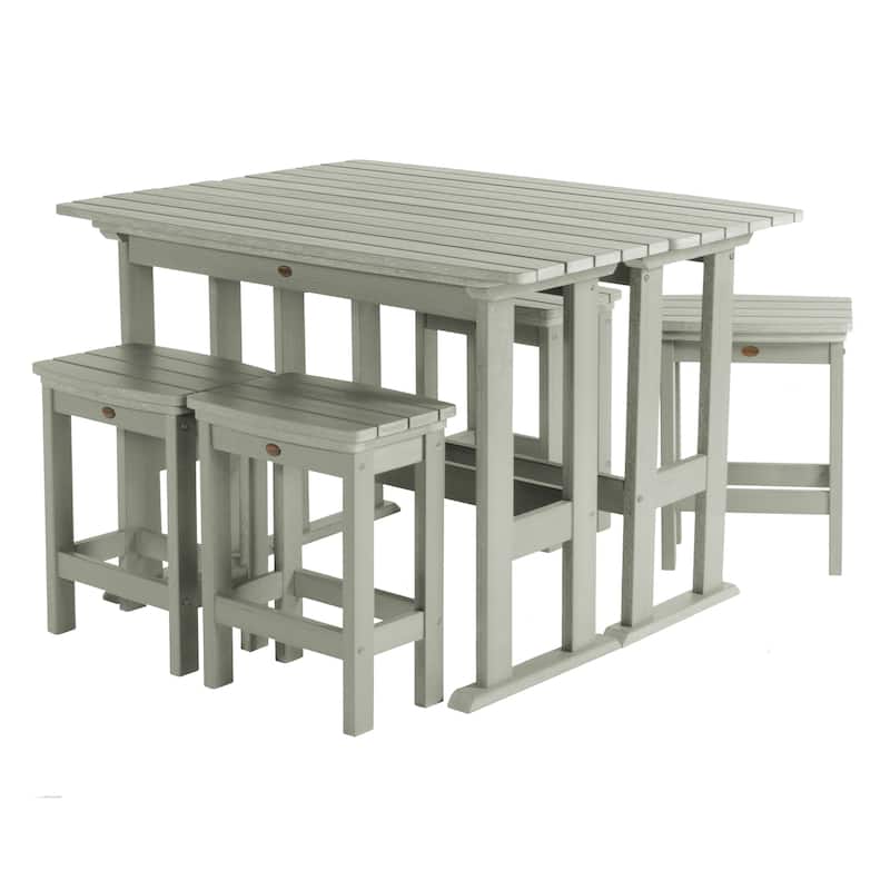 Lehigh 6-Piece Outdoor Balcony Set - Counter-height