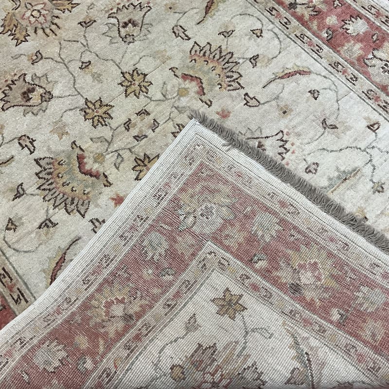 HERAT ORIENTAL Handmade Vegetable Dye Oushak Wool Rug - 3'11" x 5'8"