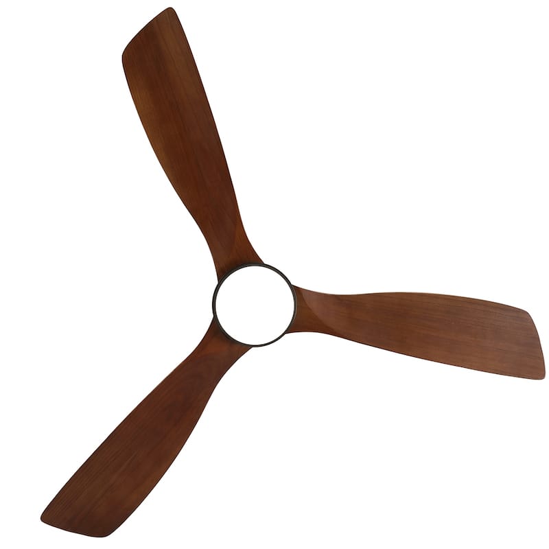 52 Inch Noiseless Flush Mount Ceiling Fan with Remote/Smart App Control,Dimmable Lights Optional,Reversible Motor