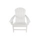 preview thumbnail 6 of 14, Outdoor Resin Wood Folding Adirondack Chair White