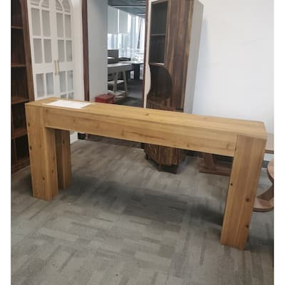 70.87-Inch Solid Wood Console Table for Entryway, Behind Couch - 70.87" L x 13.78" W x 33.46" H