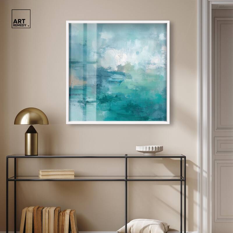 Green Blue II Shadowbox by Art Remedy