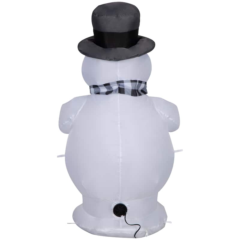 Gemmy Christmas Inflatable Frosty the Snowman with Scarf, 3.5 ft Tall