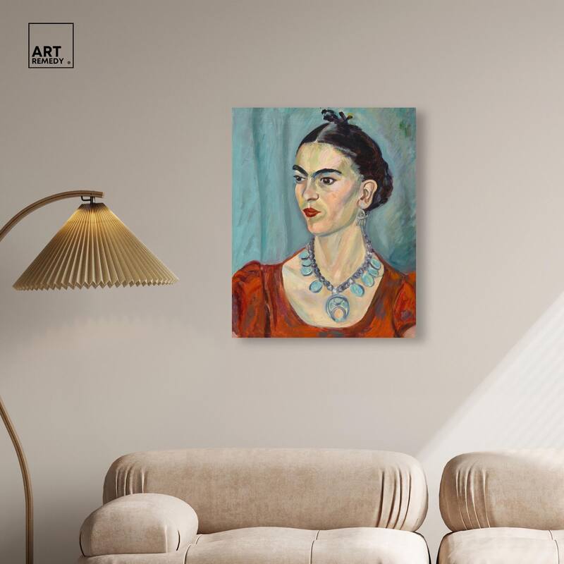 Frida Kahlo by Magda Pach 1933 Canvas by Art Remedy, Gallery Wrapped
