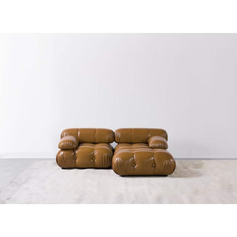 Daejuan 3 Pieces Faux Leather Sectional