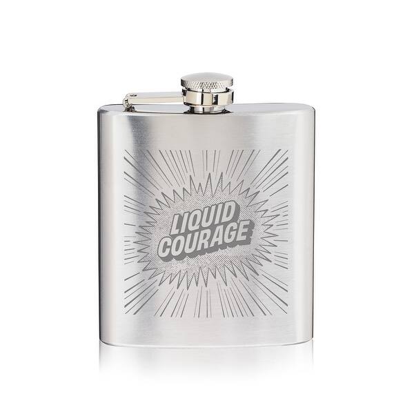 8oz BLACK Liquid Courage Flask 8oz BLACK Liquid Courage Flask