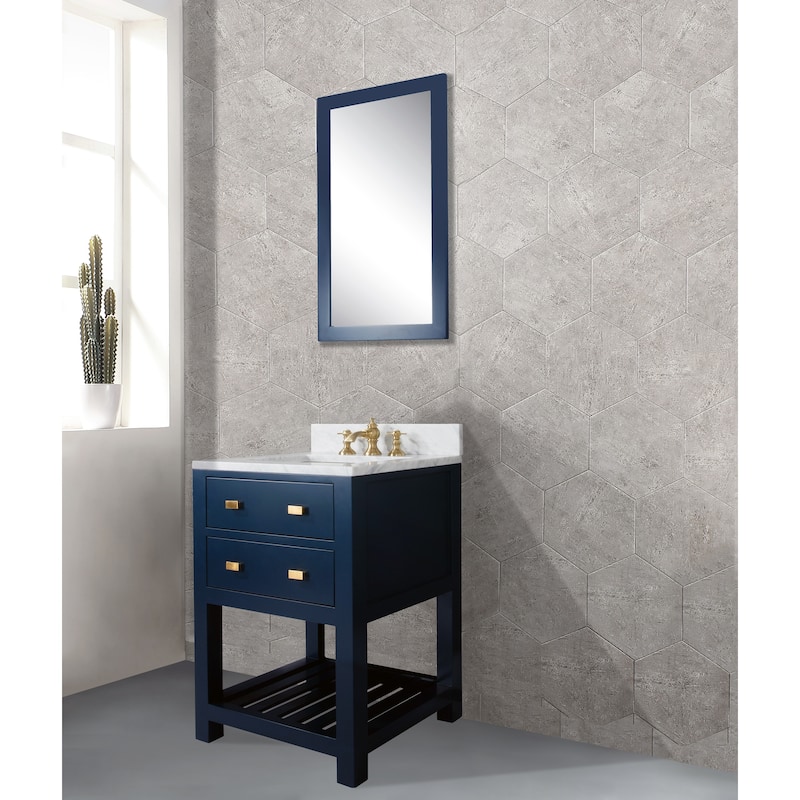 Monarch Blue 24-inch Single Sink Bathroom Vanity From The Madalyn Collection