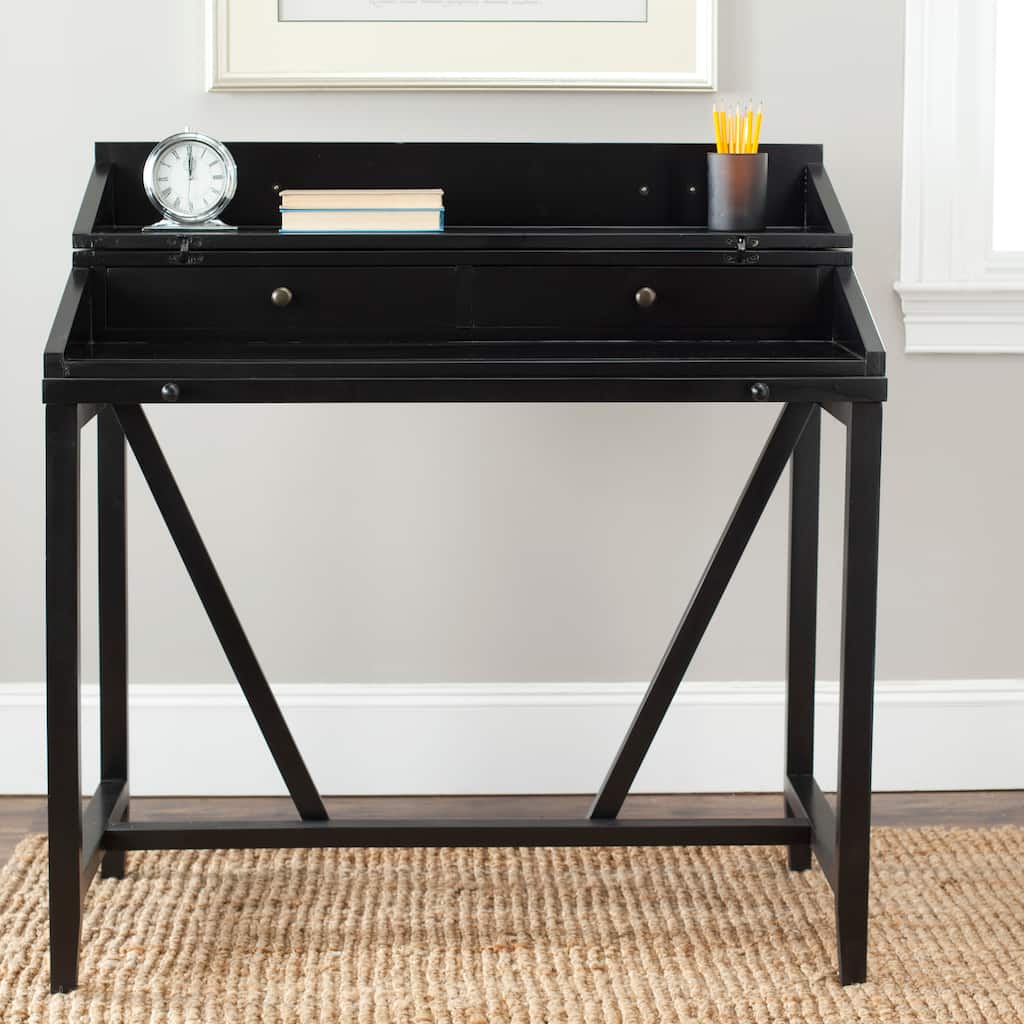 SAFAVIEH Kathryne Dark Walnut Writing Desk