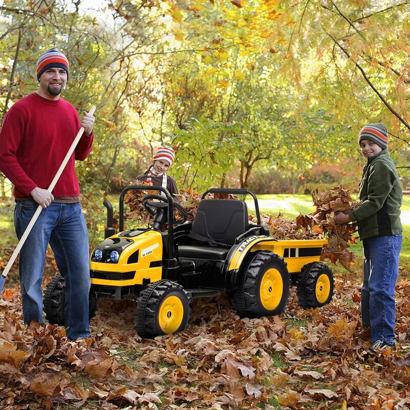 Ride on Tractor with Tiltable Trailer