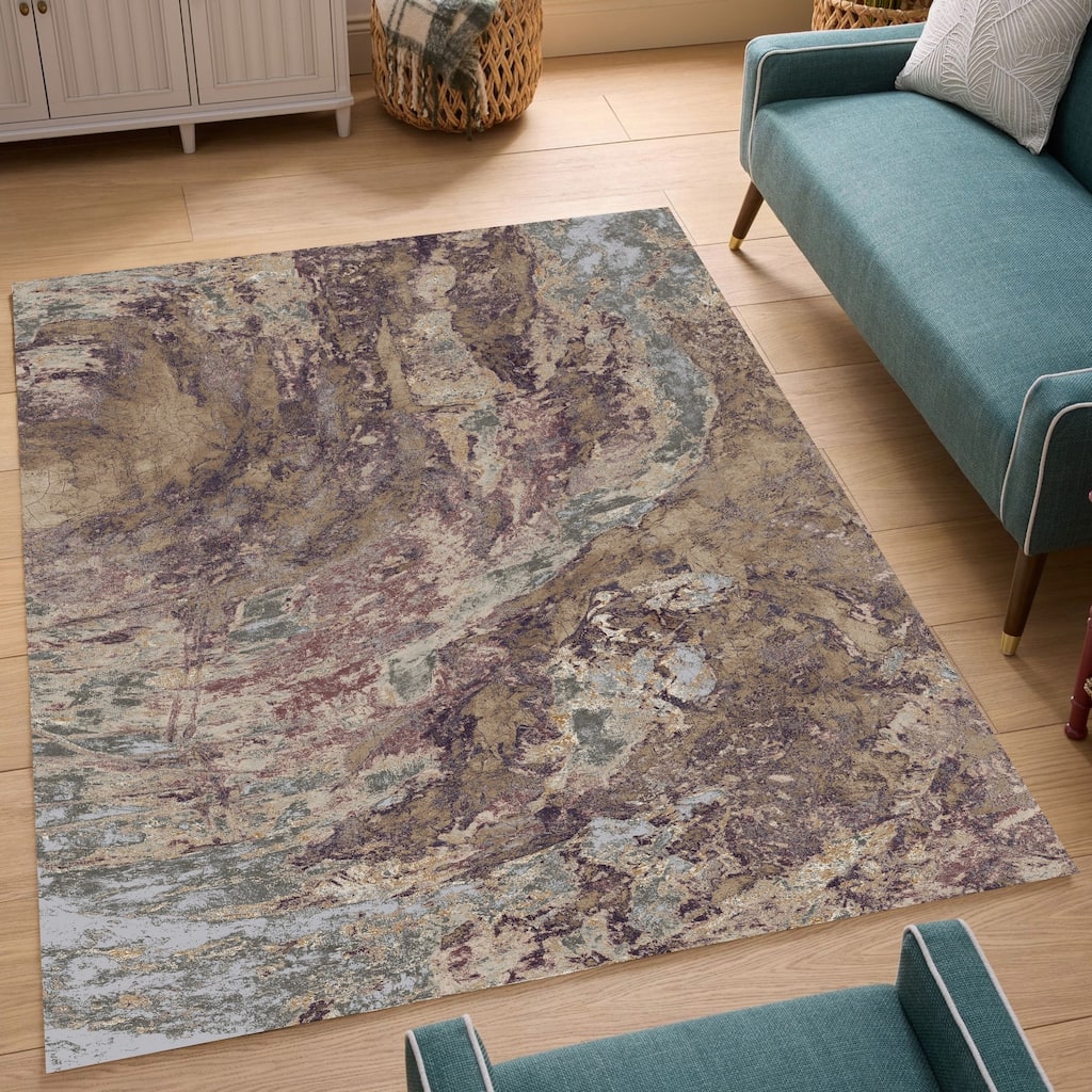 Modern Artistic Area Rug - 6' x 7'