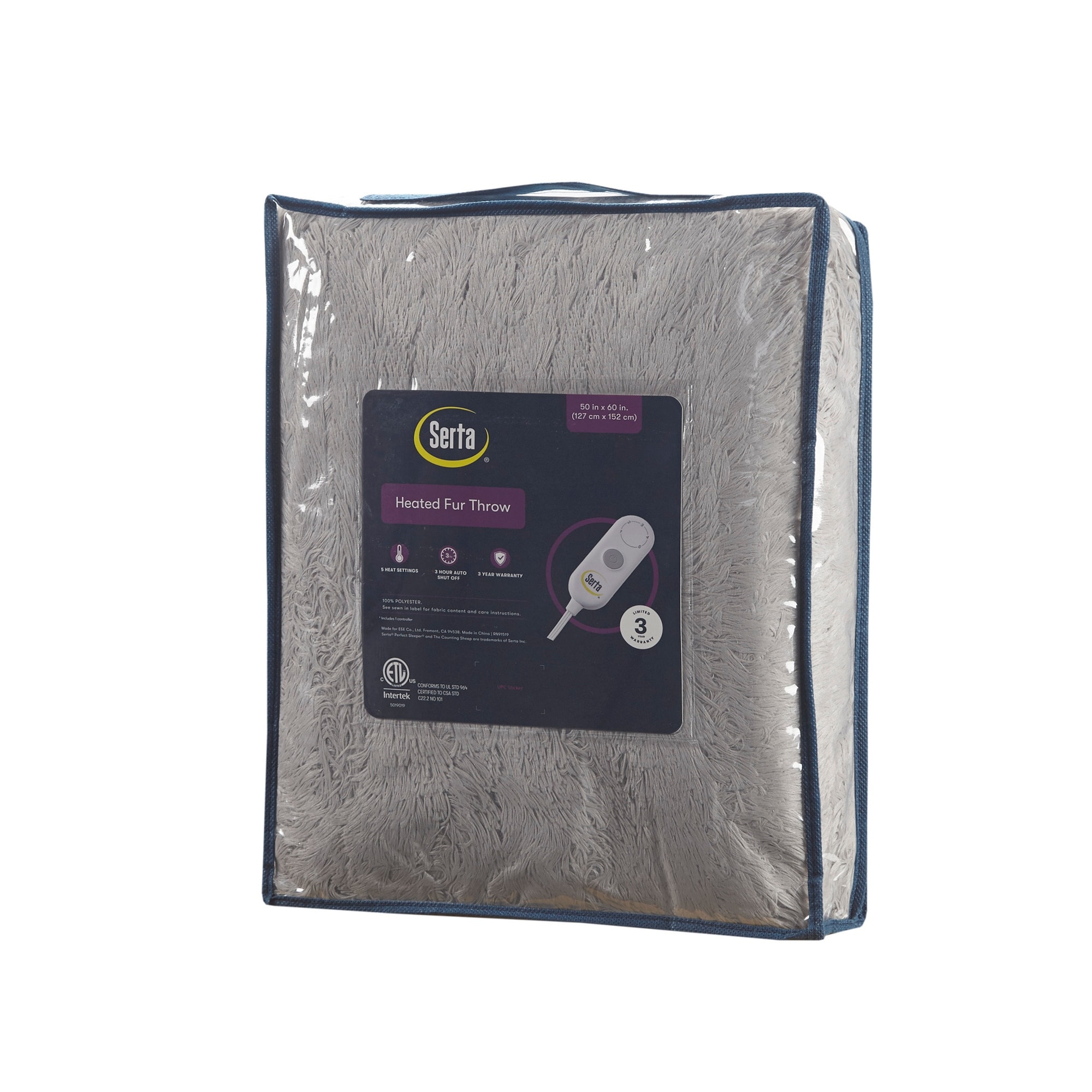 Leena Heated Shaggy Faux Fur Heated Throw by Serta - On Sale - Bed Bath u0026  Beyond - 34257250