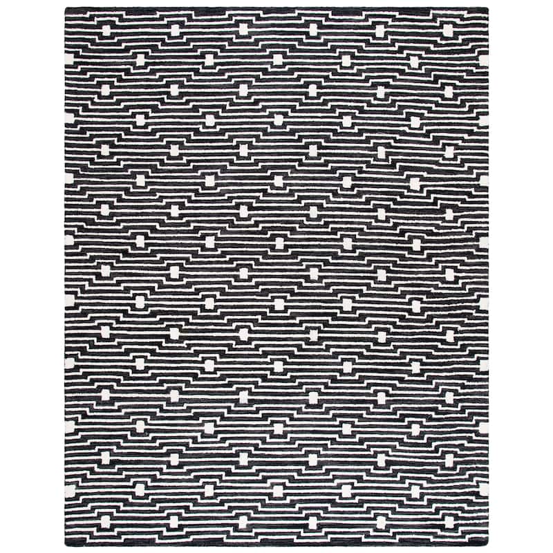 SAFAVIEH Handmade Micro-Loop Hanke Transitional Wool Rug-