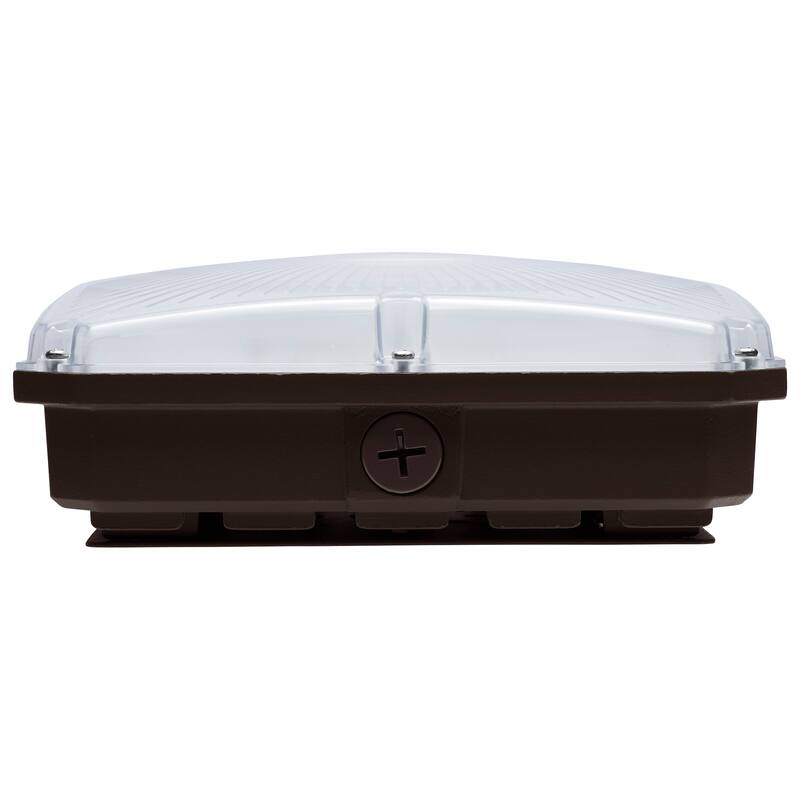 8.5 Inch LED Field Selectable Canopy Fixture 25/30/40W 3K/4K/5K CCT - Bronze
