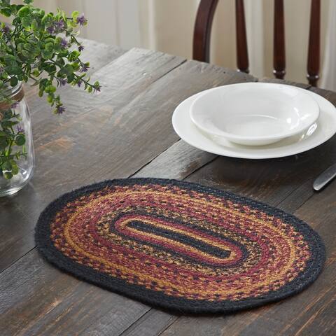 Heritage Farms Jute Oval Placemat 12x18