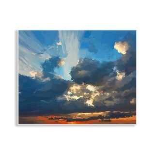 Stupell Sun Rays Through Clouds Wall Plaque Art Design By Emily Kalina ...