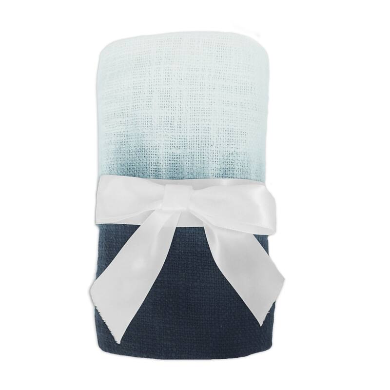 Sevita Orgainc Cotton Ombre Throw Blanket with Fringe
