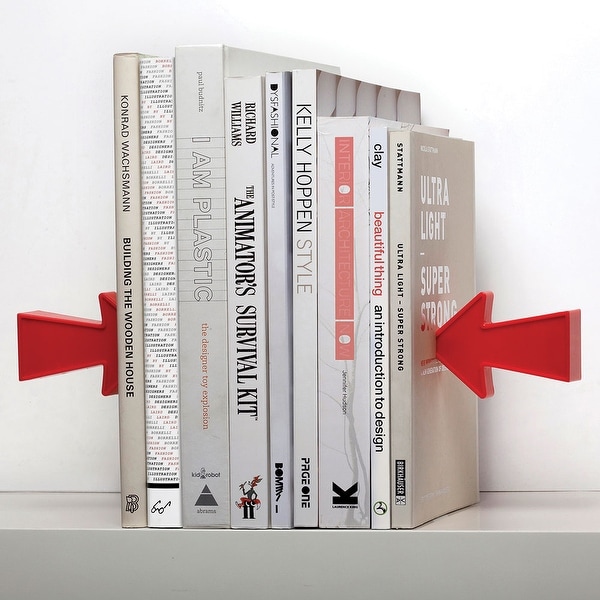 Red Arrows Optical Illusion Magnetic Bookends