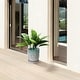 preview thumbnail 12 of 17, 8" Striped Ceramic Flowerpot Windowsill Modern Garden Planter with Drainage Hole (Set of 2) - 7.48 in.W x 7.48 in.D x 8.07 in.H