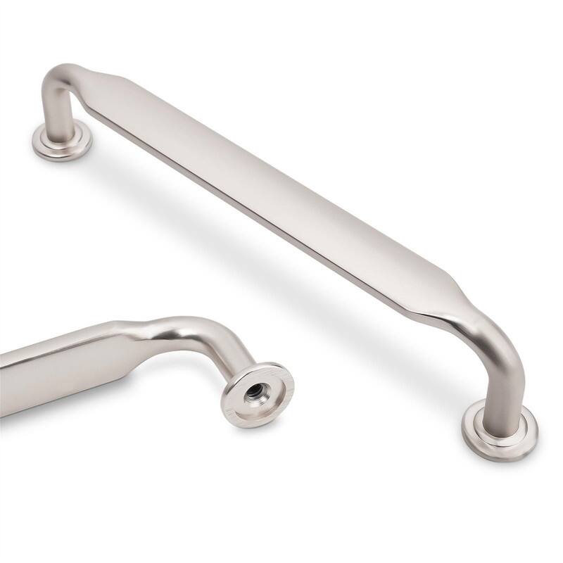 10 Pack Drawer Pulls - 5.5"L x 0.55"W - Brushed Satin Nickel