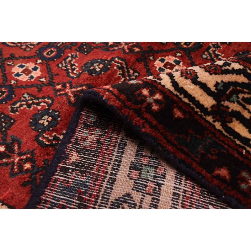 ECARPETGALLERY Hand-knotted Andelz Dark Red Wool Rug - 5'1 x 9'11
