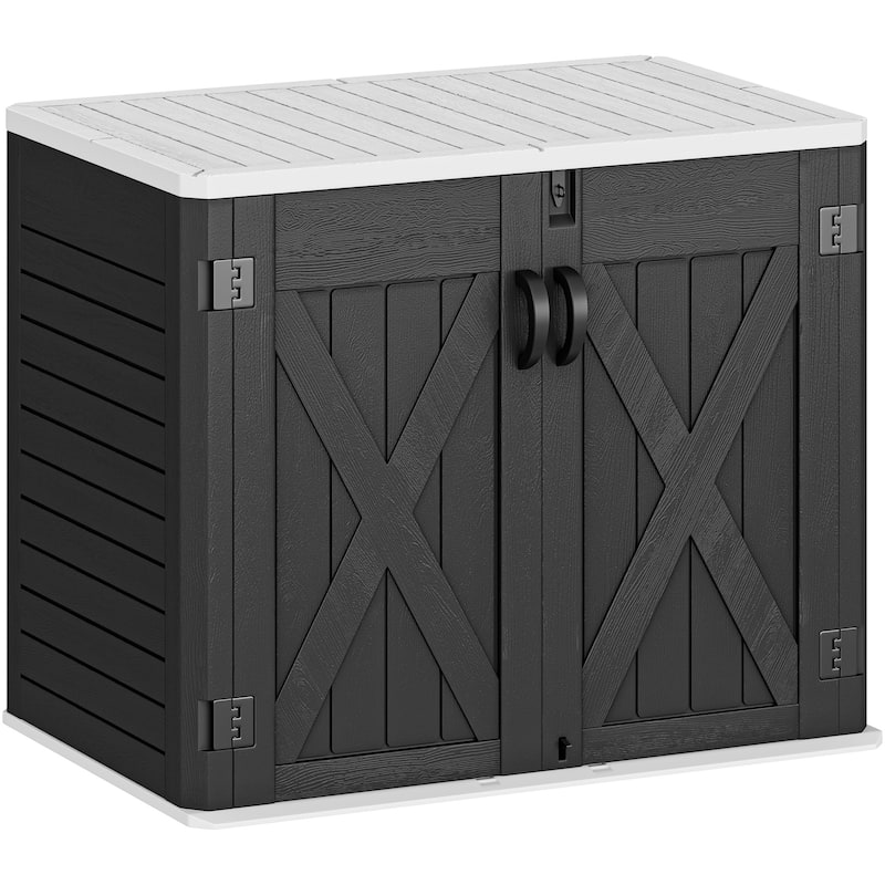 4.25 ft. W x 2.4 ft. D Resin Storage Shed - Dark Grey