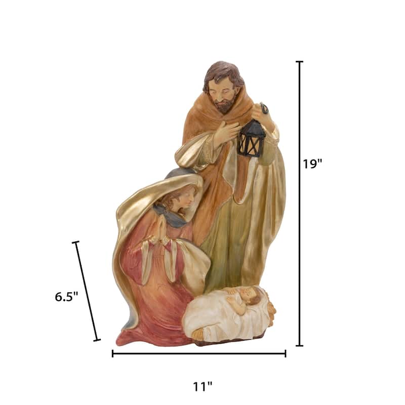 18.5 in Resin Nativity Figurine - N/A