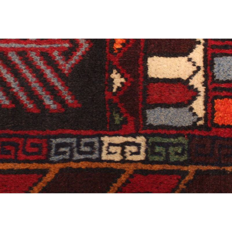 ECARPETGALLERY Hand-knotted Teimani Black Wool Rug - 2'9 x 4'8