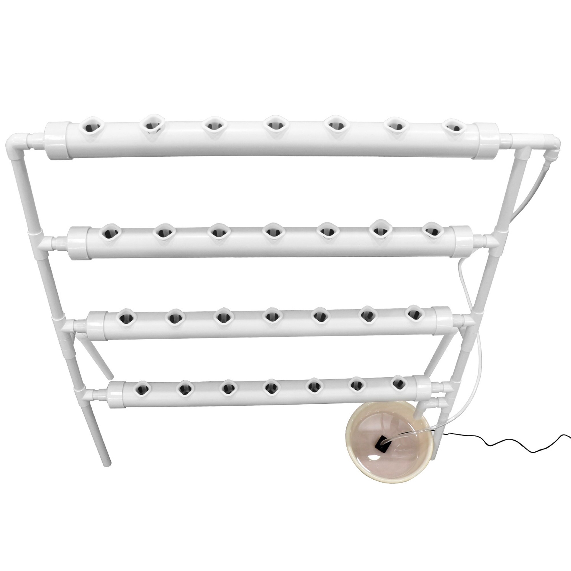 Shop Pvc Vertical Hydroponic Pipe Growing Systems With Water Pump