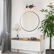 preview thumbnail 6 of 25, Olia Modern Black 3-Light Bathroom Vanity Light Minimal Globe Glass Wall Sconce